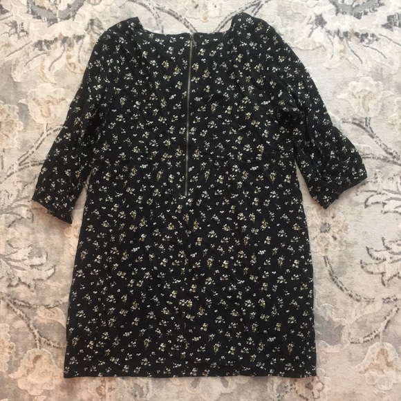 Old Navy Floral Print Zip Back Dress Womens Size L - Picture 2 of 8